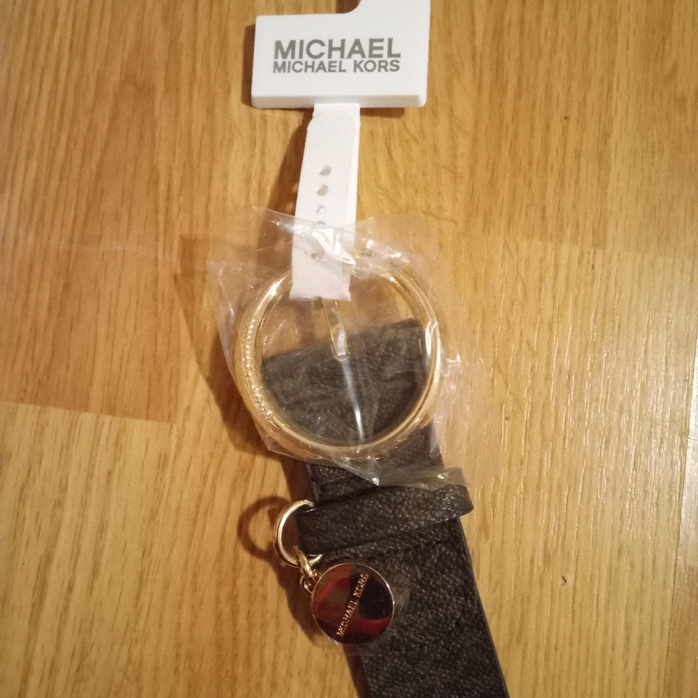 Brown MK women's belt